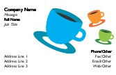 Coffee Cups Recycled Business Cards