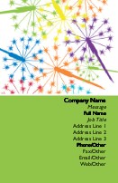Colourful Sparklers Full Colour Magnetic Business Cards