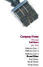 Date Stamper -  Angled Full Colour Magnetic Business Cards