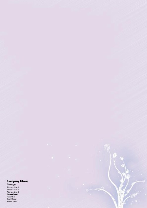 Wondrous Winter A4 Recycled Letterhead