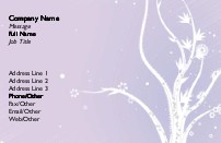 Wondrous Winter Recycled Business Cards