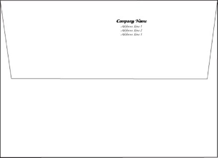 Blank Envelopes - Printed