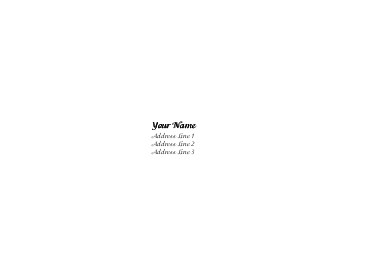 Blank Reply Cards Envelopes - Printed