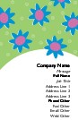 Funky Flowers Recycled Business Cards