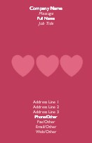 Hearts Aligned Full Colour Business Cards