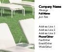 Lawn Chairs Full Colour Business Cards