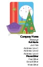 Living Room at Christmas Full Colour Business Cards