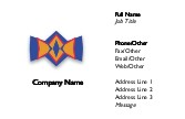 Multicoloured Bow Tie Full Colour Business Cards