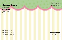 Pastel Lace Full Colour Business Cards