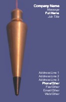 Plumb Line Recycled Business Cards