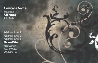 Dark Mystery Recycled Business Cards