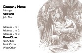Manger Scene Recycled Business Cards