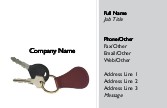 Set of Keys Recycled Business Cards