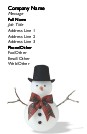 Snazzy Snowman Full Colour Business Cards