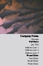 Snowy Mountain View Full Colour Business Cards