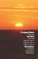 Sunset Sky Full Colour Business Cards