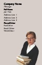 Teacher with Books Full Colour Magnetic Business Cards
