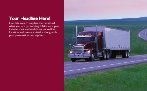 Keep on Trucking Full Colour Oversized Postcards