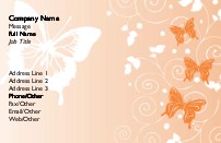 Orange Float Full Colour Business Cards