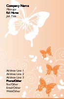 Orange Float Full Colour Business Cards
