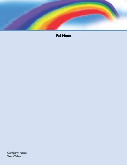 Rainbow and Clouds Compact Note Pads