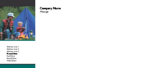 Camping Trip Full Colour Compliment Slips