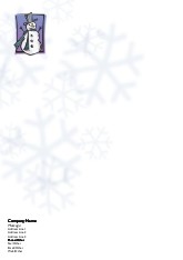 Snowman with Snowflakes A4 Recycled Letterhead
