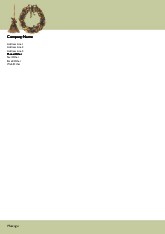 Wreath and Broom A4 Recycled Letterhead
