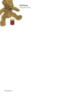 Brown Teddy Bear Compact Note Pads