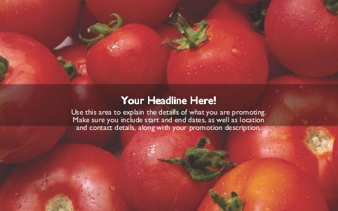 Cherry Tomatoes Full Colour Oversized Postcards