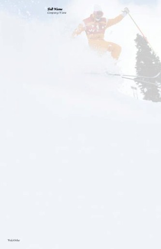 Downhill Skier Large Note Pads