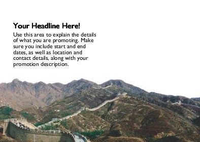 Great Wall Full Colour Standard Sized Postcards