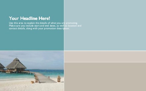 Bungalow Boardwalk Full Colour Oversized Postcards