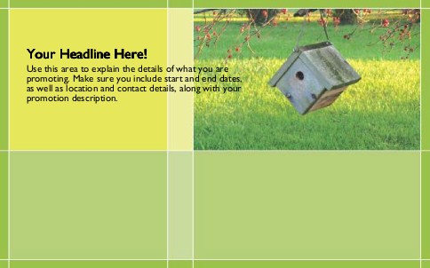 Nesting Box Full Colour Oversized Postcards