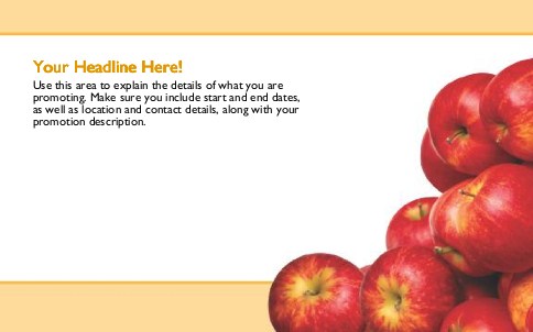 Apple Stack Full Colour Oversized Postcards