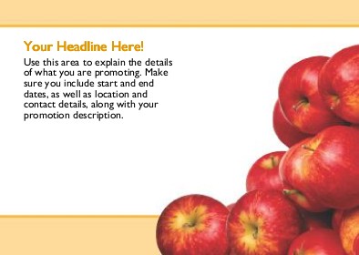 Apple Stack Full Colour Standard Sized Postcards