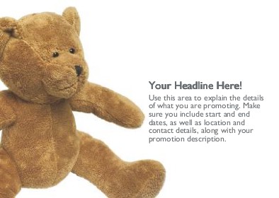 Brown Teddy Bear Full Colour Standard Sized Postcards