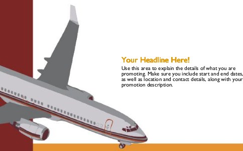 Commercial Airliner Full Colour Oversized Postcards