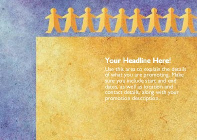 Together as One Full Colour Standard Sized Postcards
