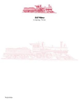 Illustration of a Train Compact Note Pads