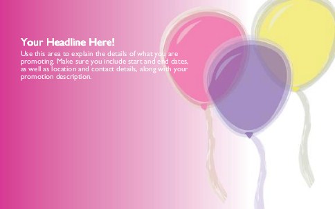 Pastel Party Full Colour Oversized Postcards