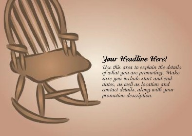 Antique Rocker Full Colour Standard Sized Postcards