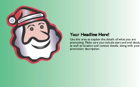 Santa's Face Full Colour Oversized Postcards