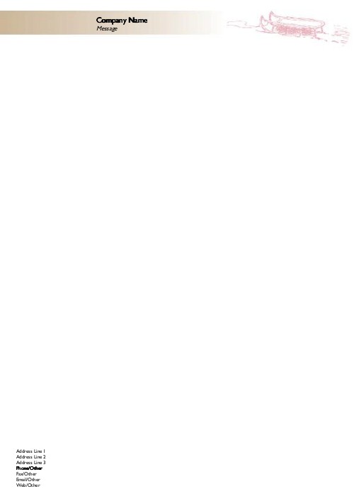 Classic Sledge A4 Letterhead