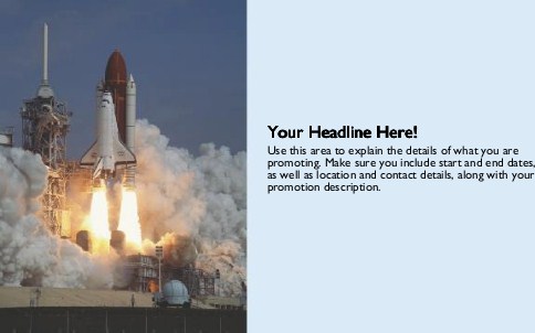 5-4-3-2-1 Lift-Off Full Colour Oversized Postcards