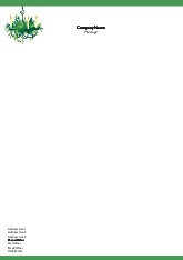 Christmas Chandelier A4 Letterhead