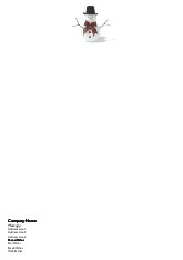 Snazzy Snowman A4 Letterhead