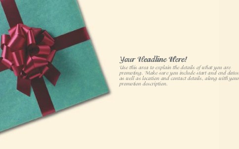 Big Wrapped Gift Full Colour Oversized Postcards
