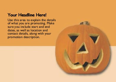 Carved Jack O'Lantern Full Colour Standard Sized Postcards