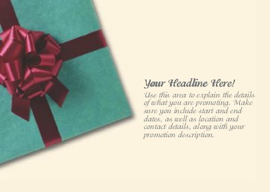 Big Wrapped Gift Full Colour Standard Sized Postcards